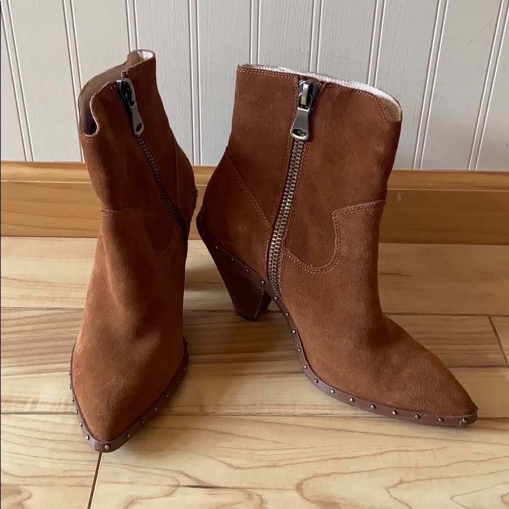 Chinese Laundry Mocha Studded Booties